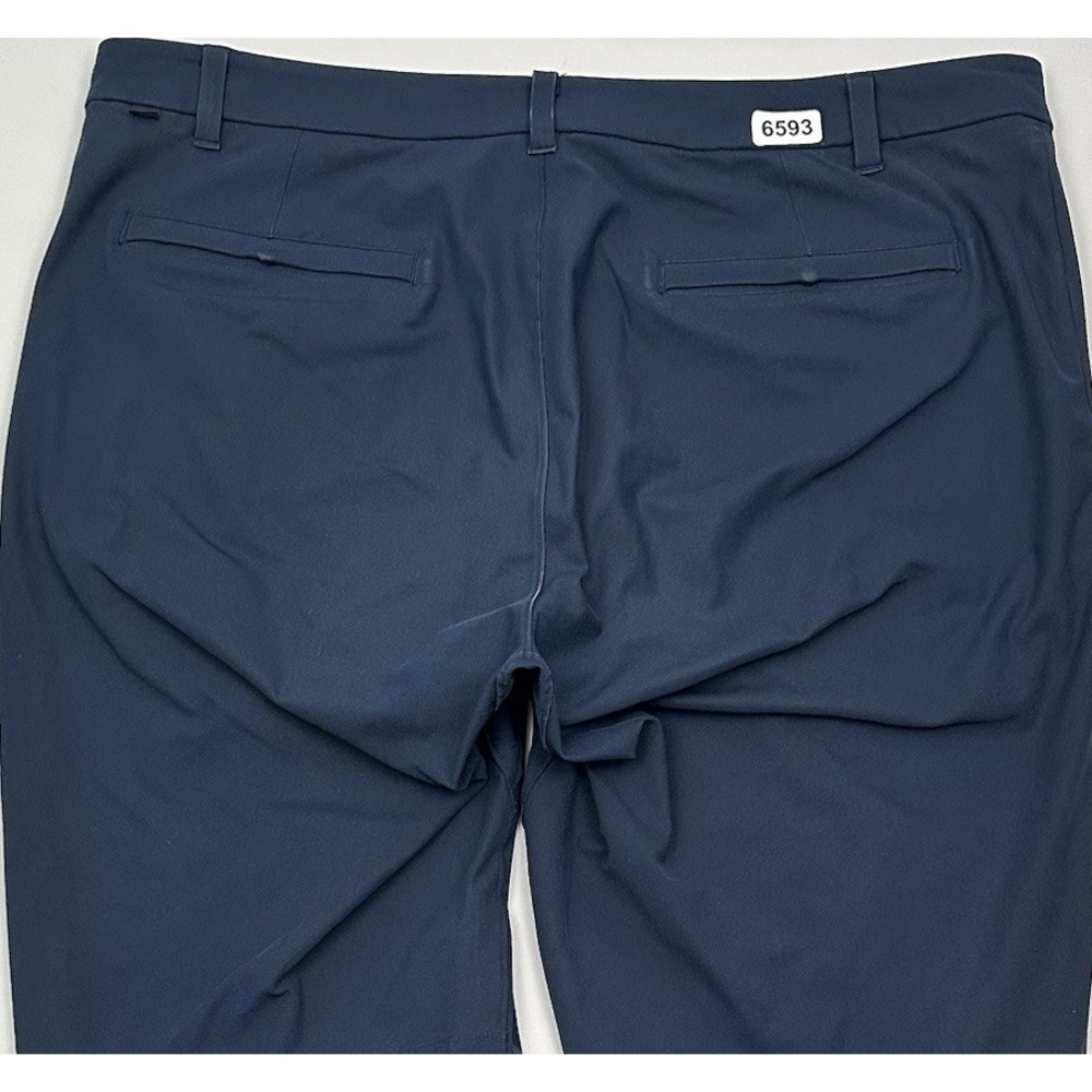 Lululemon Commission Pants Mens 40x30 Navy Blue Warpstreme Golf Trousers Classic
